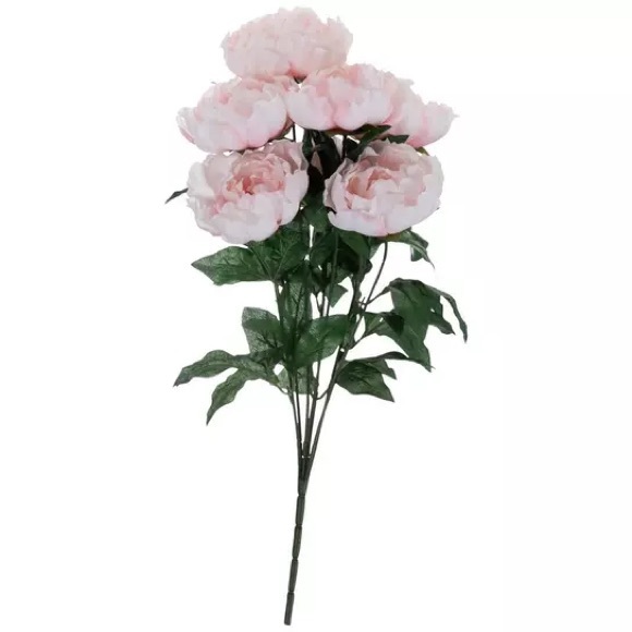 Light pink artificial peony bush 23” - Picture 1 of 7